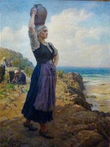 079 Jules Breton A la fontaine