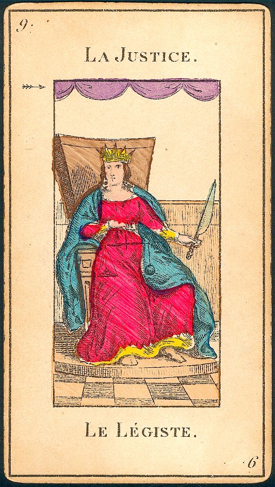 09 La Justice - H. Pussey Grand Etteilla Tarot Deck