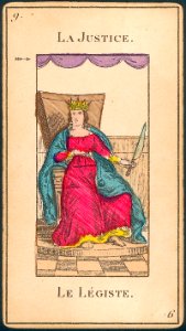 09 La Justice - H. Pussey Grand Etteilla Tarot Deck