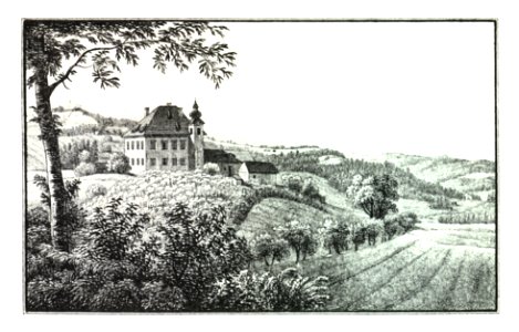 087 Graz, Schloss Lustbühel - J.F.Kaiser Lithografirte Ansichten der Steiermark 1830