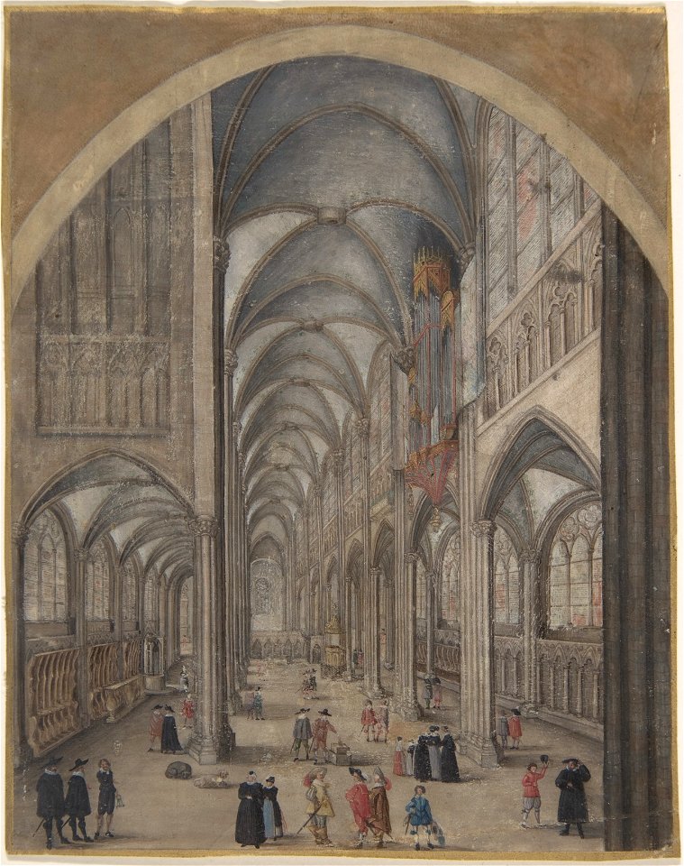 Jacob van der Heyden (attr.) - Interior of Strasbourg Cathedral