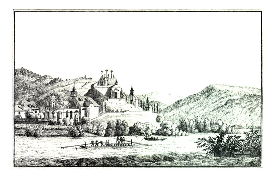 085 Grazer Kalvarienberg Lend, - J.F.Kaiser Lithografirte Ansichten der Steiermark 1830