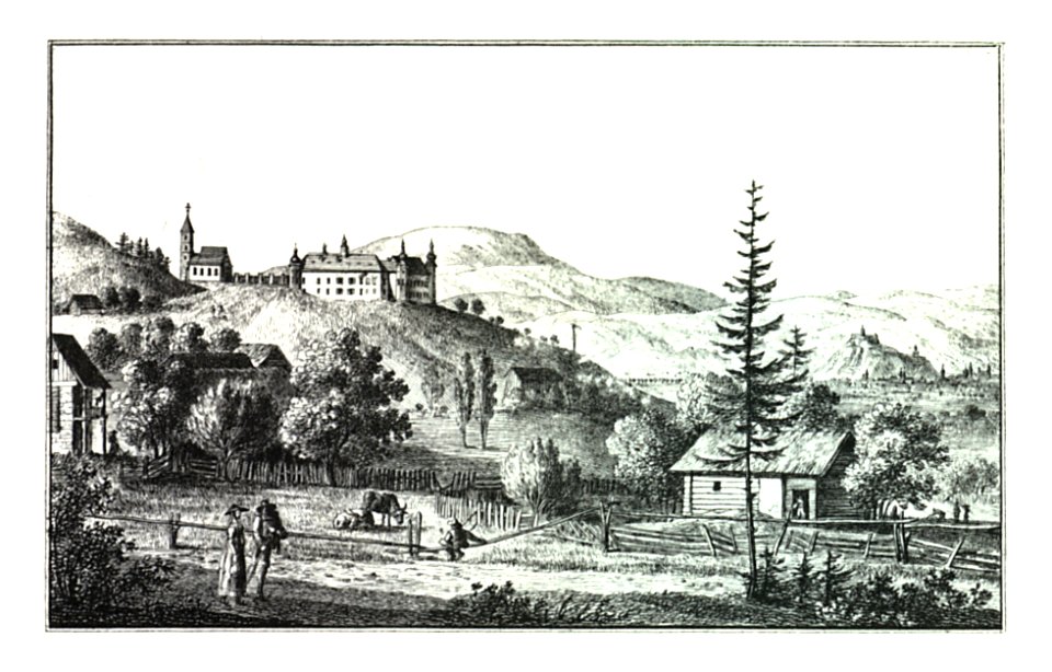 097 Graz, das Admontische Schloss St. Martin. lith. Wachtl - J.F.Kaiser Lithografirte Ansichten der Steiermark 1830