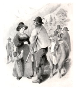091 Bauern zwischen Murau und Neumarkt, Aquarell um 1873 K. Mayr