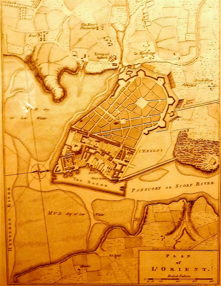 094 Plan de Lorient vers 1760