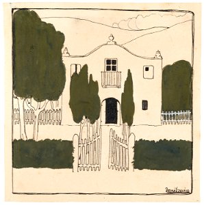 09. Torné Esquius. Dibuix original per a Els dolços indrets de catalunya. c. 1903. Col·lecció Ramon Sancho