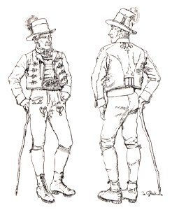 092 Tracht des alten Eibensteiner in Weißkirchen bei Judenburg, um 1880
