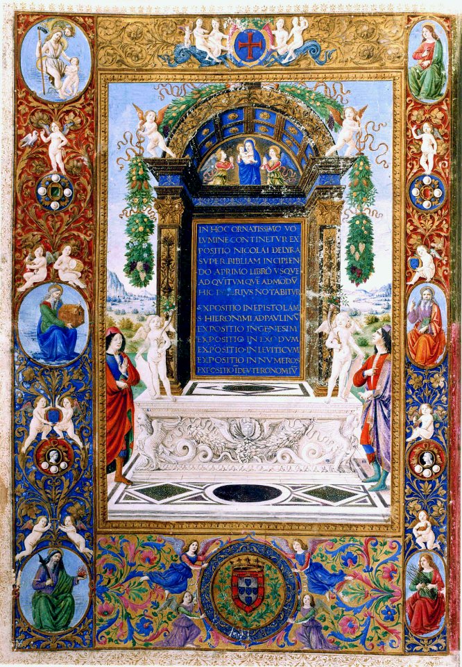 1 Biblia dos Jeronymos, Vol. I, Frontispicio