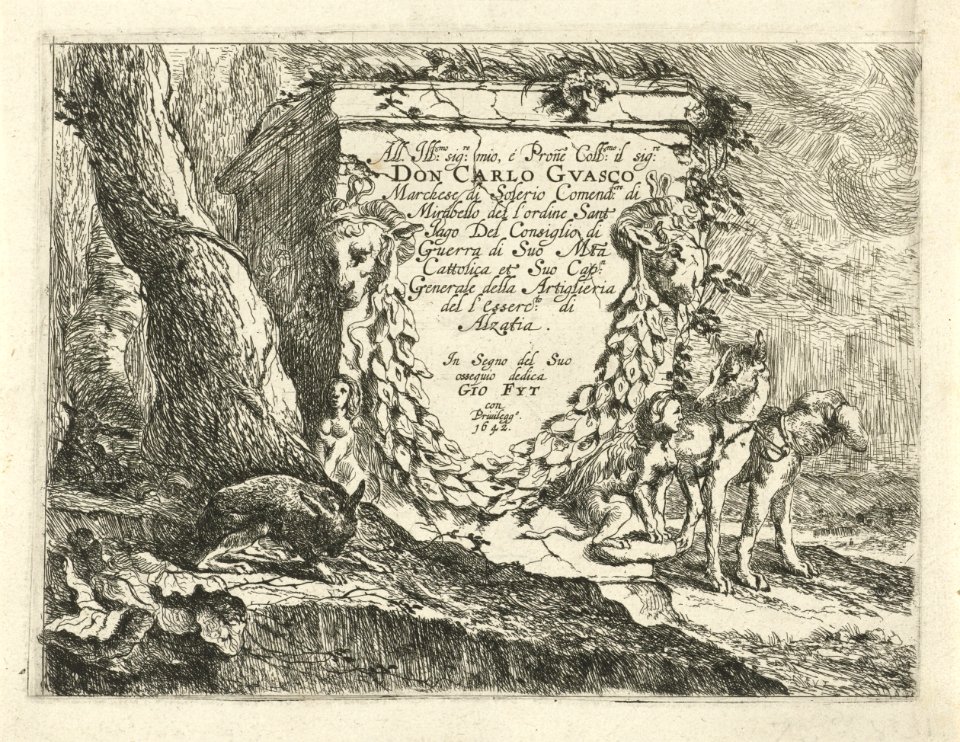 Jan Fyt - Title page of the Dog Series