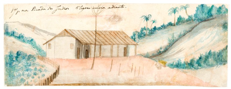 1 tapera na Picada dos Indios 5 legoas emeia adiante (atribuído), da Coleção Brasiliana Iconográfica