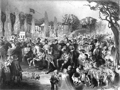 1 majparad 1862 , litografi - Livrustkammaren - 61348