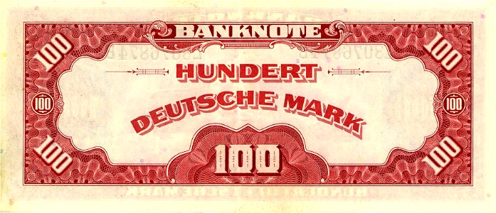 100 DM Serie1 Rueckseite