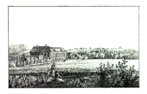 100 Graz Schloss Schützenhof und Schloss Sparbersbach - J.F.Kaiser Lithografirte Ansichten der Steiermark 1830