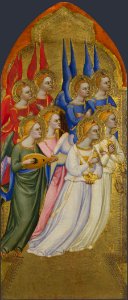 10 Jacopo di Cione Polyptych San Pier Maggiore, detail. 1370-71 London NG