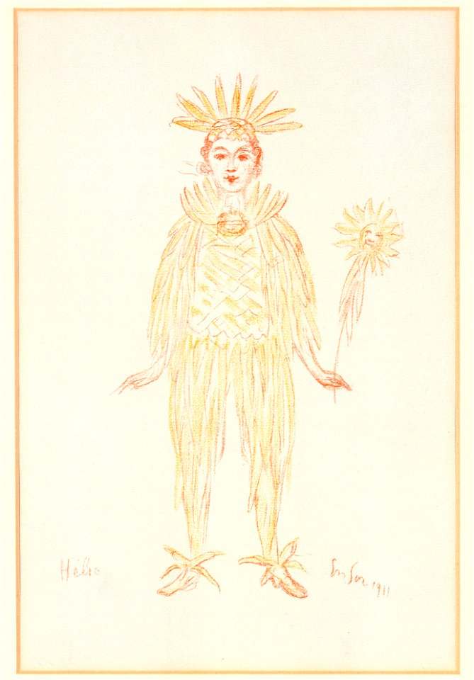 10. Hélio (uit- La Gamme d'Amour), James Ensor, Mu.ZEE Oostende, SM001679