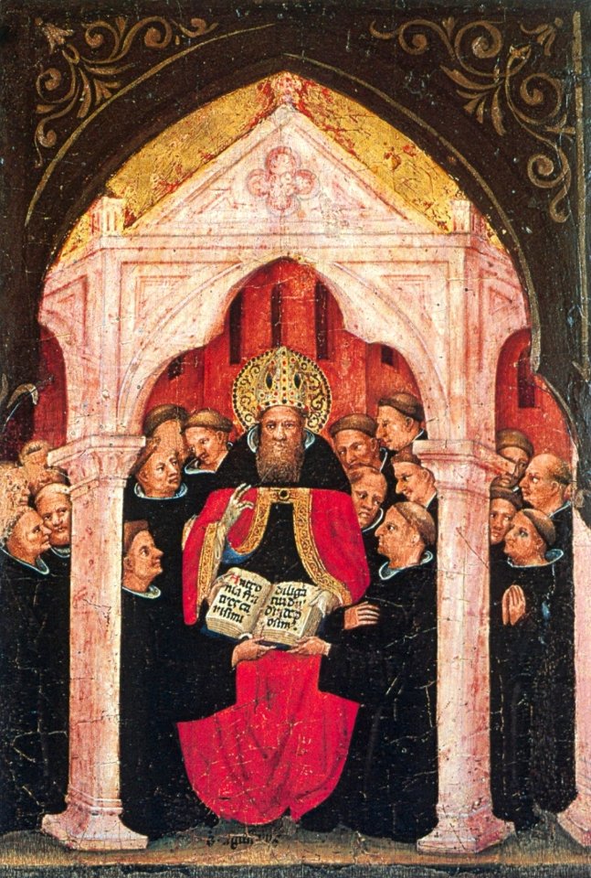 10 Nicolo di Pietro, 1413-15. The Saint Augustine Gives the Rules to His Followers. Pinacoteca, Vatican.