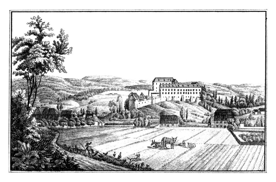 106 Schloss Greissenegg Voitsberg - Alexander Kaiser - J.F.Kaiser Lithografirte Ansichten der Steiermark 1830
