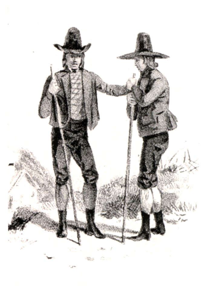 103 Bauern aus der Umgebung von Stainz, Lith. um 1860, unbek. Zeichner