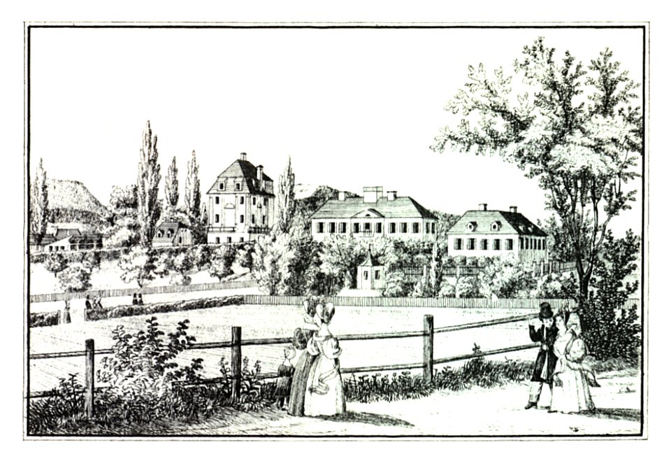 102 Der Venustempel - Grazer Zuckerfabrik - J.F.Kaiser Lithografirte Ansichten der Steiermark 1830