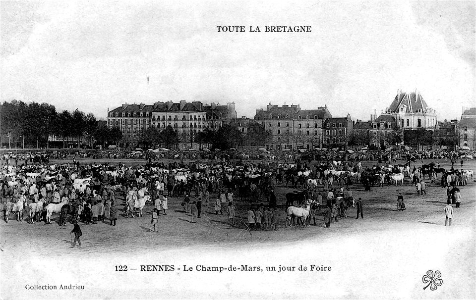 100Fi31 Champ de Mars de Rennes jour de foire
