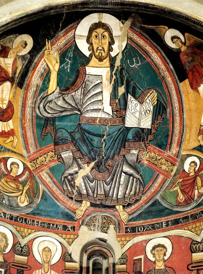 12th-century unknown painters - Majestas Domini with Evangelists and Saints (detail) - WGA19690