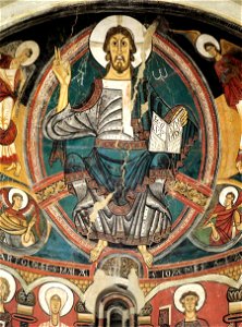 12th-century unknown painters - Majestas Domini with Evangelists and Saints (detail) - WGA19690