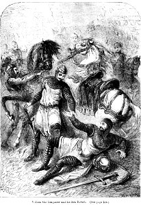 103-William the Conqueror and his son Robert (See p.104.)