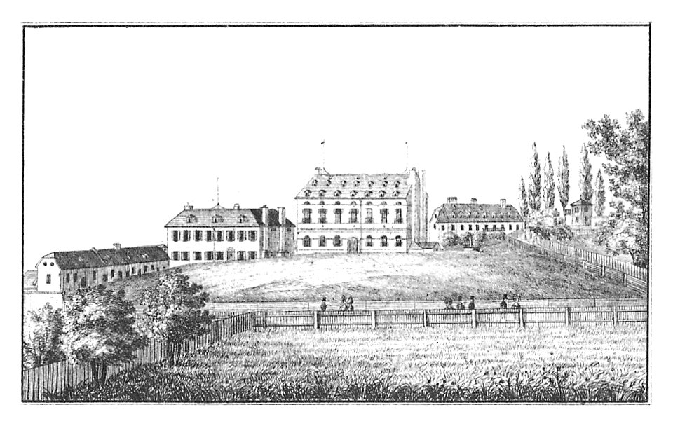 104 K. k. privilegirte Zucker Raffinerie bey Gratz - J.F.Kaiser Lithografirte Ansichten der Steiermark 1830