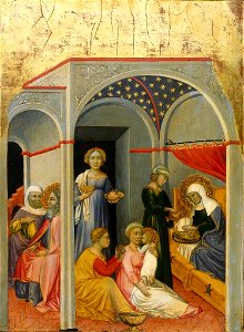 11 Andrea di Bartolo. THE NATIVITY OF THE VIRGIN National c. 1400, Gallery of Art, Washington