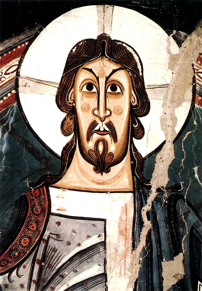 12th-century unknown painters - Majestas Domini with Evangelists and Saints (detail) - WGA19691