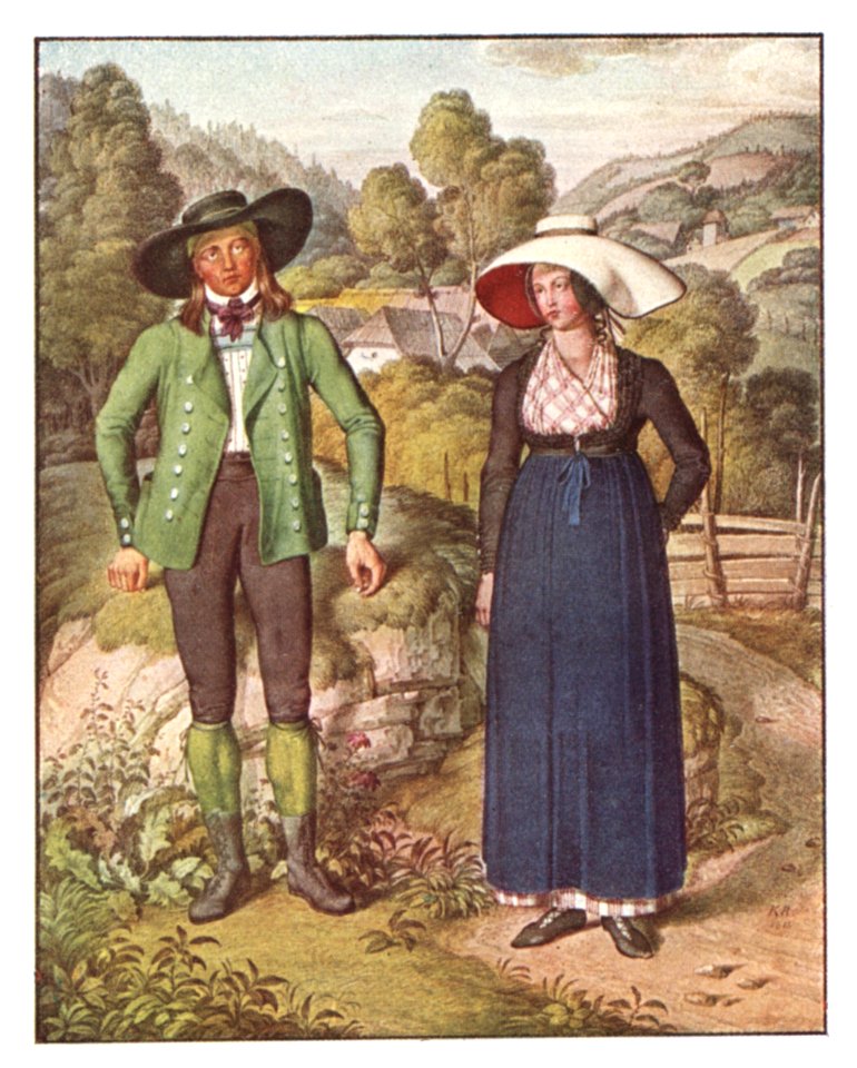 113 Bauernpaar aus Passail, Karl Ruß, 1813