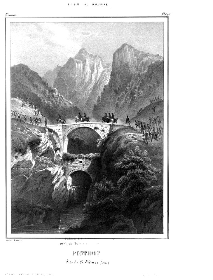 1104 album dauphiné, Pont Haut, La Mure, by VC