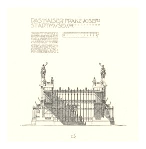11 Wagner - Studie Stadtmuseum Karlsplatz, Wien Bd. III Heft 5, 6, 7 - Schnitt durch die Durchgangsgalerie