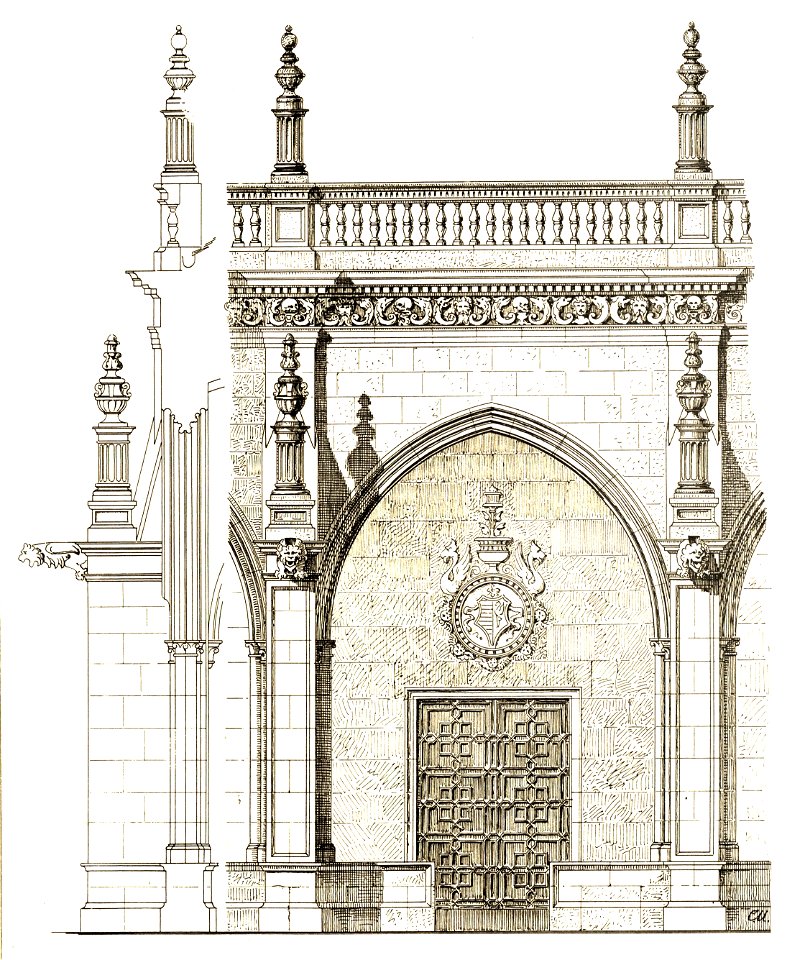117a Tafel 7 - Leon, aus dem Kreuzgang der Kathedrale