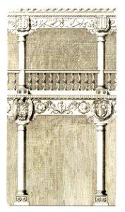 118a Tafel 8 - Avila, Fassadendetail im Hof des Palacio Polentino