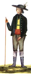 110c Bauerntracht aus der Gegend um Mureck 1808