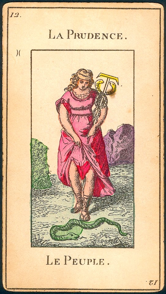12 La Prudence - H. Pussey Grand Etteilla Tarot Deck