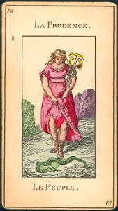 12 La Prudence - H. Pussey Grand Etteilla Tarot Deck