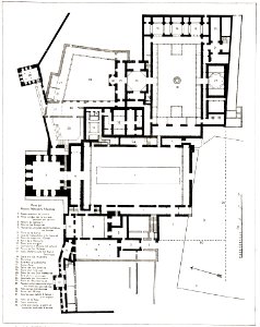 116 Tafel 6 Grenada Alhambra - Plano del Palacio Arabe