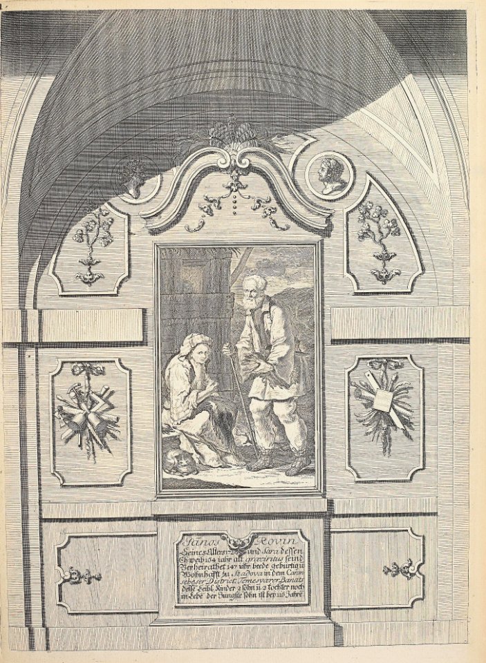 Frans van Stampart or Anton Joseph von Prenner - Portraits of Janos Rovin and his wife Sarah