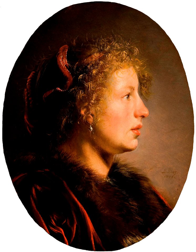 12. Study of a Young Woman in Profile Salomon de Bray