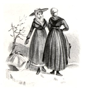 120 Bäuerin aus der Gegen Ober-Andritz in Winterkleidern (Grätzer Kreis), Lith. um 1860 unbek. Künstler