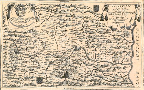 12 - Territorio D'Ascoli Della Marca Anconitana già Capitale d'Essa, 1690-99 - Vincenzo Coronelli