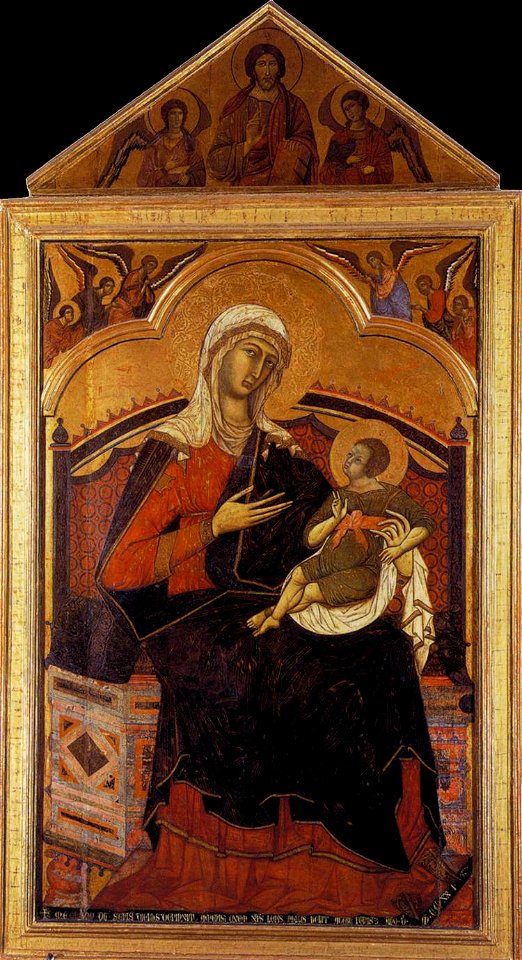 Guido Da Siena - Virgin and Christ Child Enthroned - WGA10993