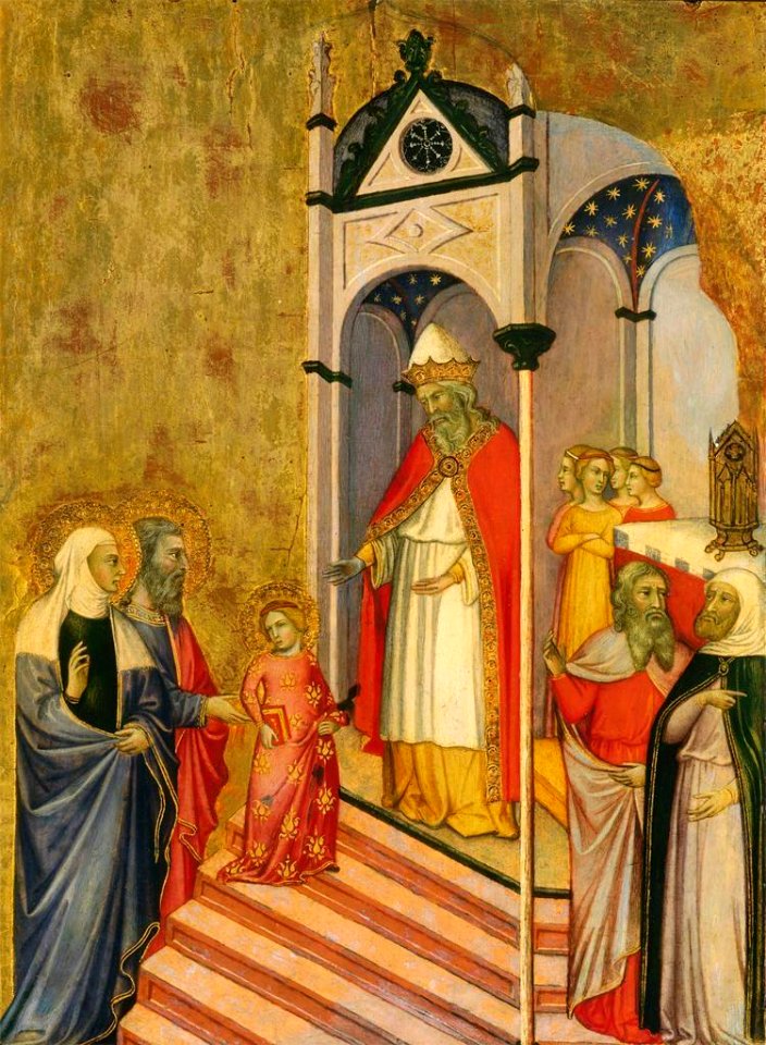 12 Andrea di Bartolo. THE PRESENTATION OF THE VIRGIN c. 1400, National Gallery of Art, Washington