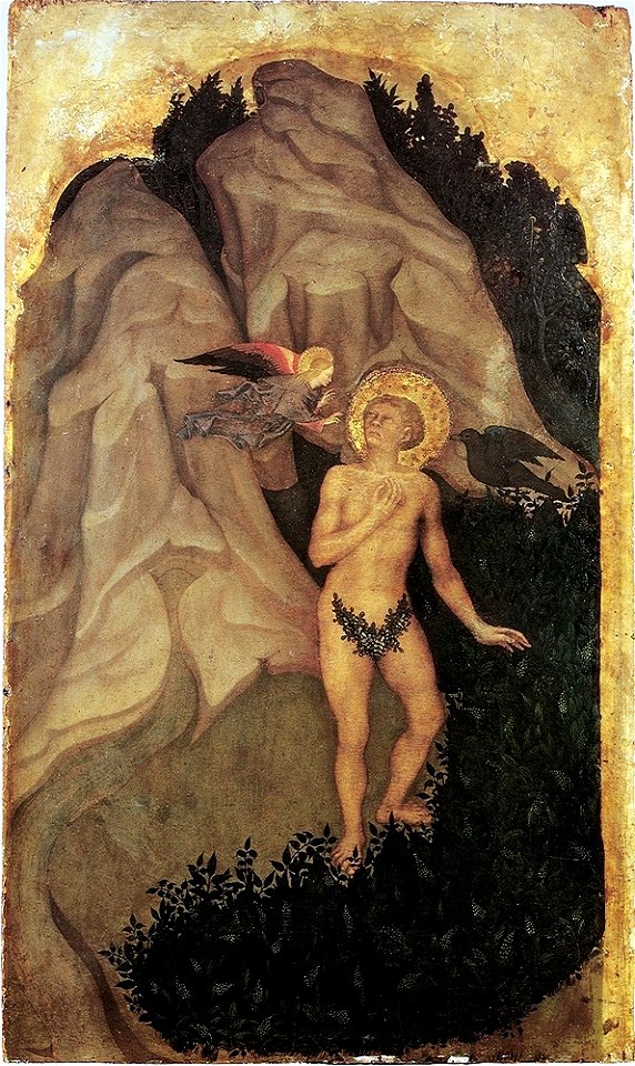 12 Nicolo di Pietro temptation-of-saint-benedict-1415-20, Milan, Museo Poldi Pezzoli