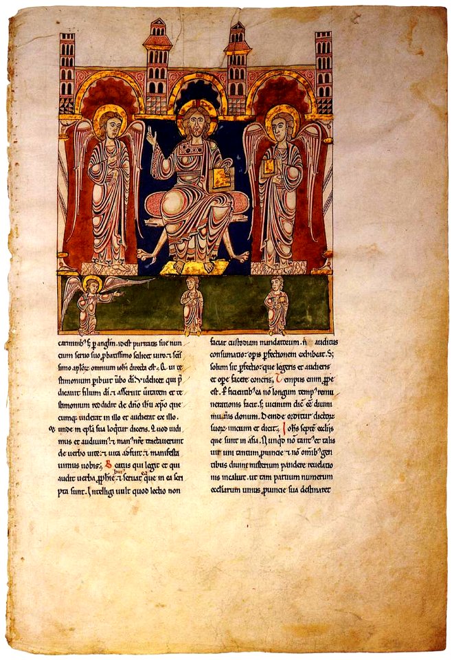 12th-century painters - Christ in Majesty with Angels - WGA16030
