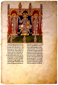 12th-century painters - Christ in Majesty with Angels - WGA16030