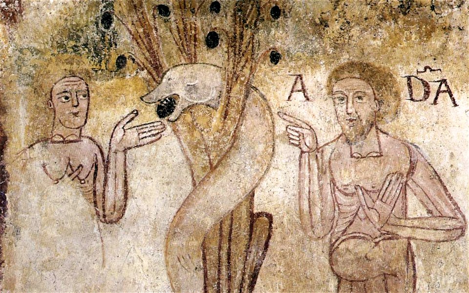 12th century unknown painters - Fall of Man - WGA19720