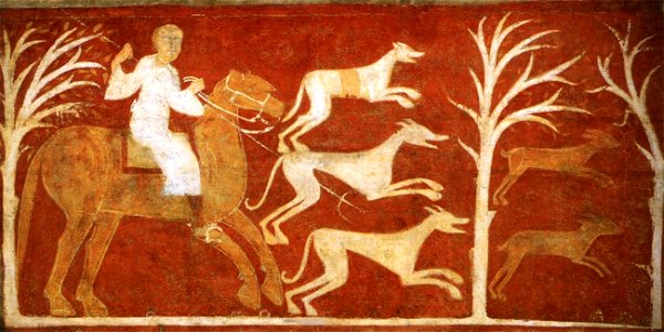 12th-century unknown painters - Hunt of the Hare - WGA19758